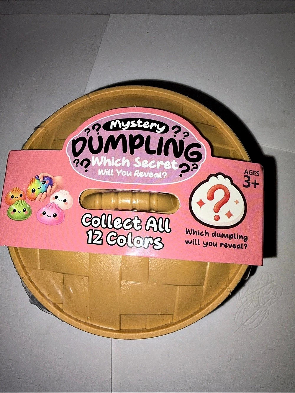 MSG Inc. Mystery Dumpling Squishy Toy. Yellow & Pink NWT